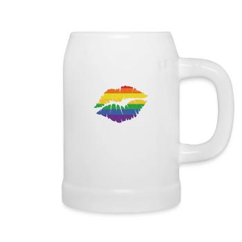 LGBT - Bierkrug - Weiß - Rechts