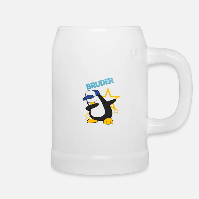 Stolzer Kleiner Bruder - Bierkrug - Weiß