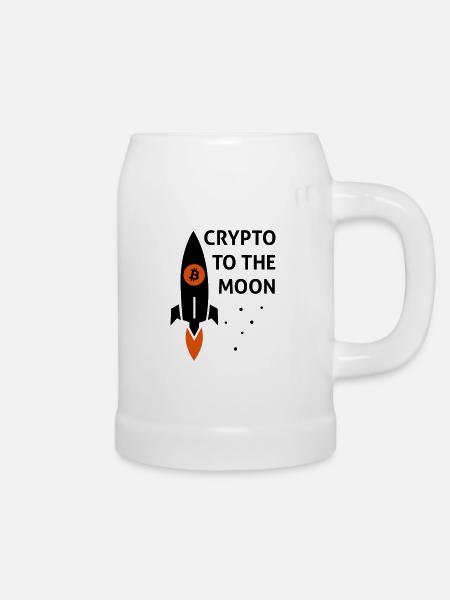 crypto - Bierkrug - Weiß