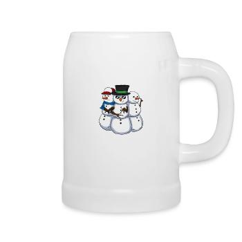 Cool Snowmans Coole Schneemänner - Bierkrug - Weiß - Rechts