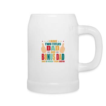 Bonus Dad - Bierkrug - Weiß - Rechts