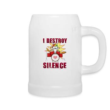 Drummer Drummer Drummer - Beer Mug - white - Right