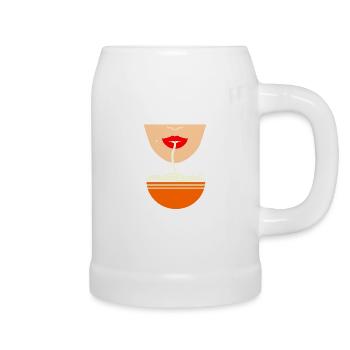 Pho Noodle food - Beer Mug - white - Right