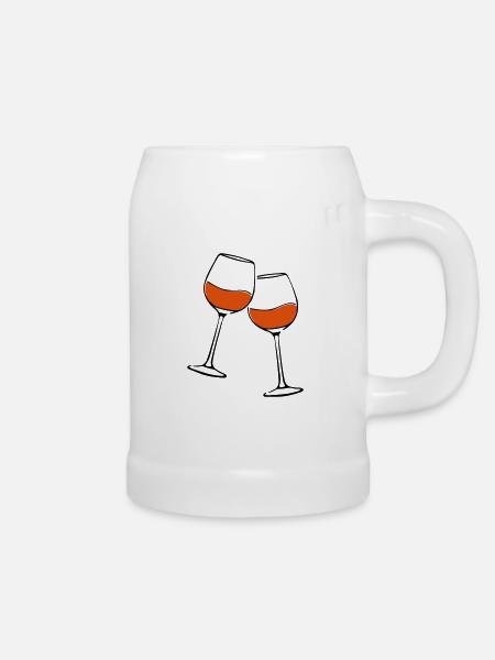 rotwein glaeser - Bierkrug - Weiß