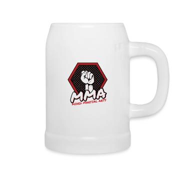 MMA - Chope en céramique - blanc - Droite
