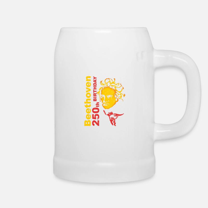 Beethoven - Bierkrug - Weiß