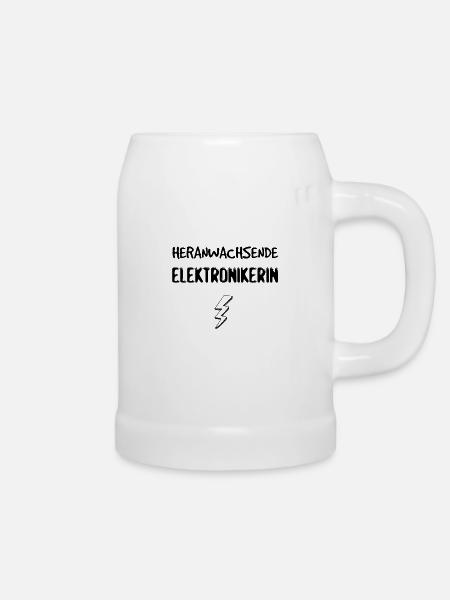 Heranwachsende Elektronikerin - Geburt Geschenk - Bierkrug - Weiß
