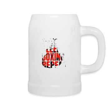 Boxing Boxing Fight Boxing Sparring Boxer Sport - Beer Mug - white - Right
