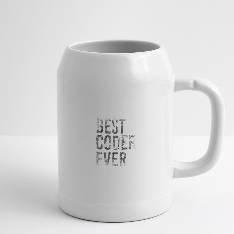Best coder ever coding Beer Mug