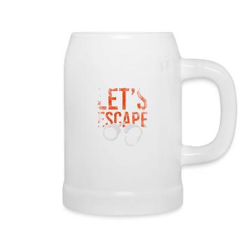 Lets Escape Prison - Beer Mug - white - Right