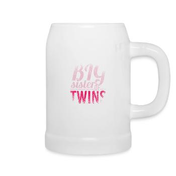 Big Sister Of Twins - Beer Mug - white - Right