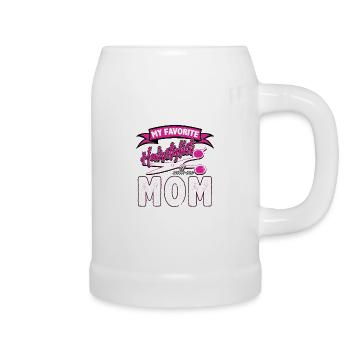 Barber mom - Beer Mug - white - Right