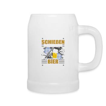 Sportschütze Schützenverein Schießen Schießfest - Bierkrug - Weiß - Rechts