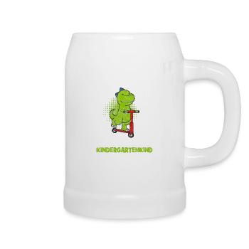 Kindergarten Dinosaurier 1 Kindergartentag Dino - Bierkrug - Weiß - Rechts