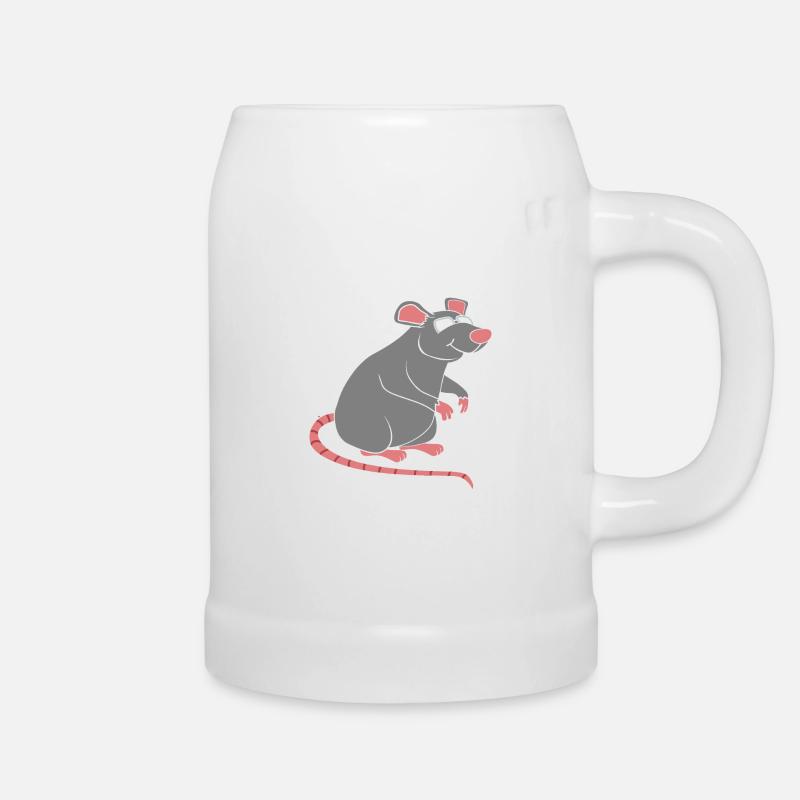 rat - Beer Mug - white