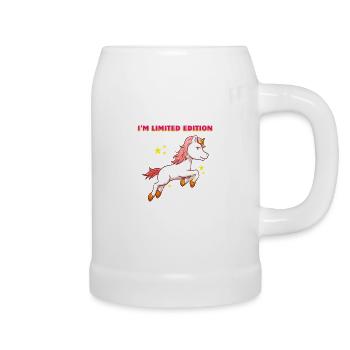 I'm Limited Edition Unicorn Einhorn Besonders - Bierkrug - Weiß - Rechts