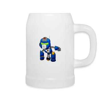 Robot - Bierkrug - Weiß - Rechts