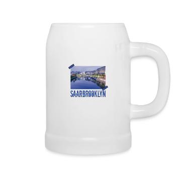 Saarbrücken Saarland Saarbrooklyn City Saar - Bierkrug - Weiß - Rechts