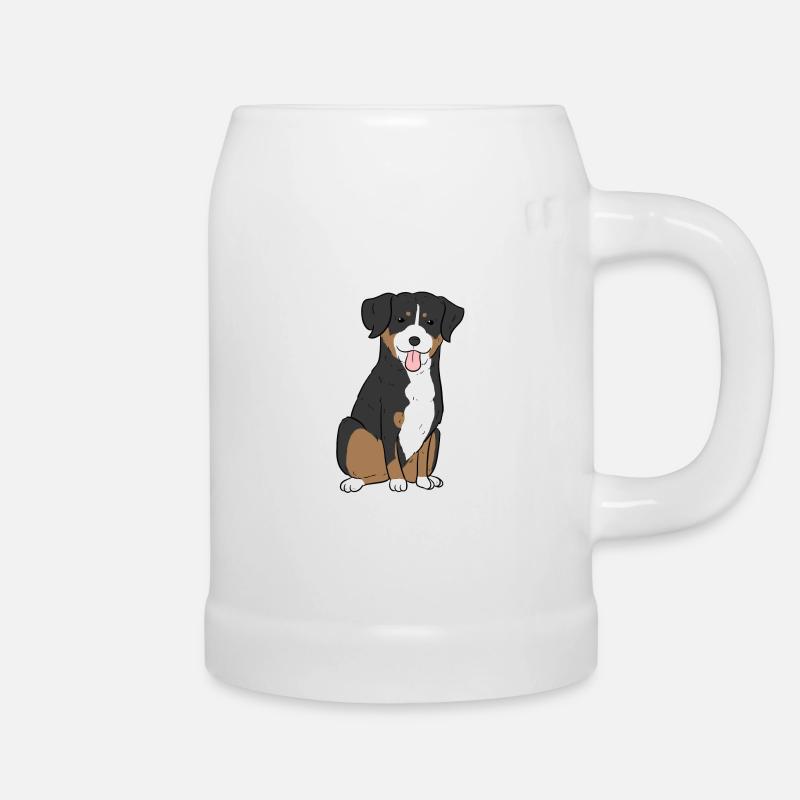 Appenzell Dog - Bierkrug - Weiß