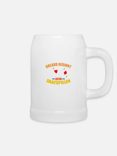 Skatspielen Skat Spielen Karten Kartenspiel - Bierkrug - Weiß