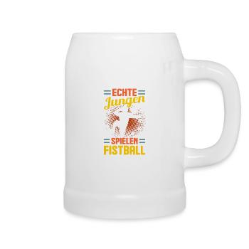 Faustballspieler Faustballer Faustball - Bierkrug - Weiß - Rechts