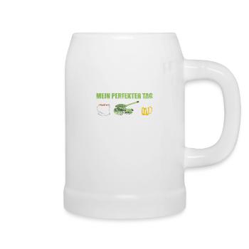 Panzerfahrer Panzer Kampfwagen Bundeswehr - Bierkrug - Weiß - Rechts