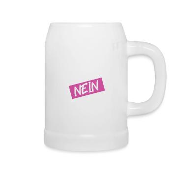 Warum hast Du nicht nein gesagt - Bierkrug - Weiß - Rechts