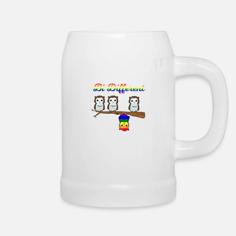 Bi Different Bisexual Pride Lustig Fun Bi Spruch - Bierkrug - Weiß