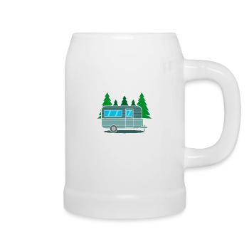 campeur - Chope en céramique - blanc - Droite