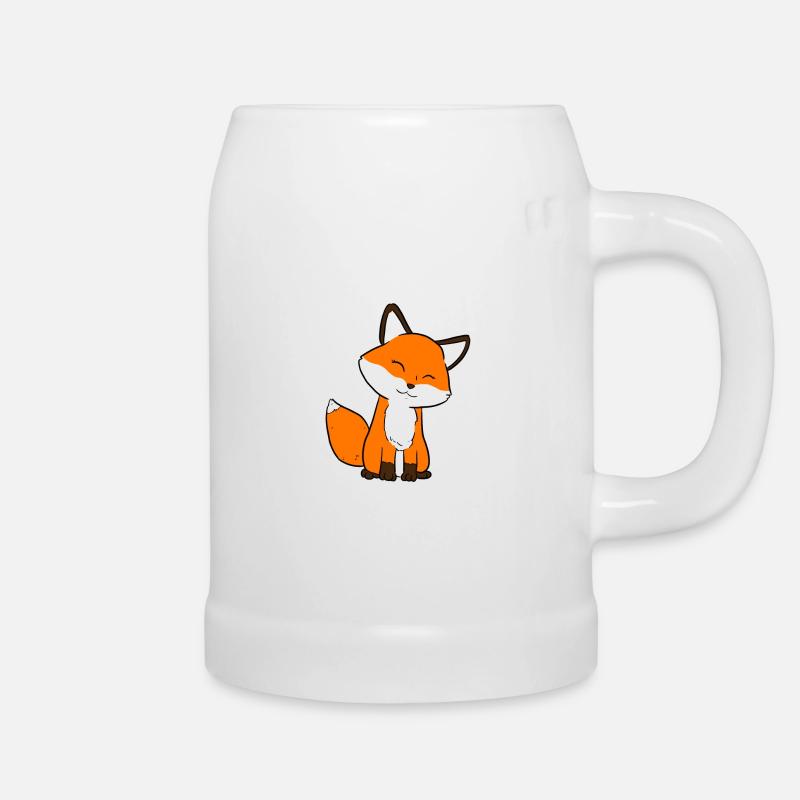 Fuchs - Bierkrug - Weiß