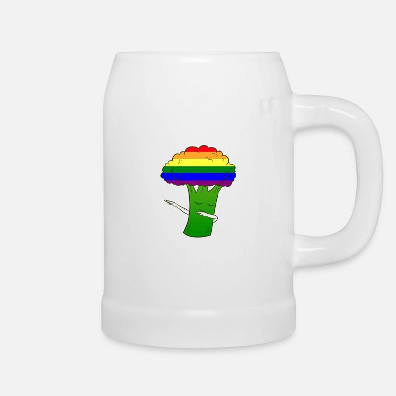 LGBT Broccoli - Bierkrug - Weiß