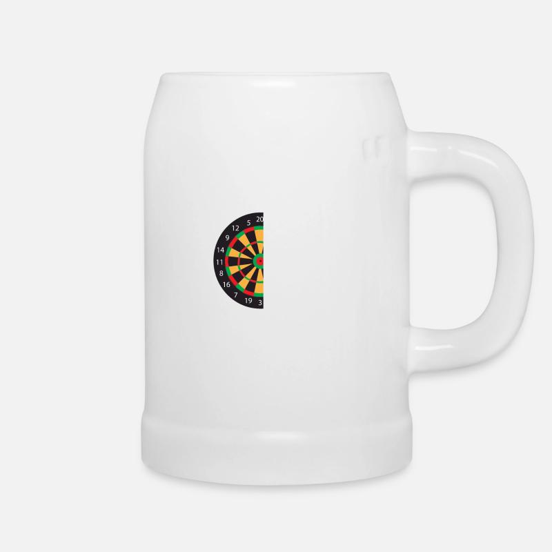 Darts dart board darts 180 darts darts - Beer Mug - white