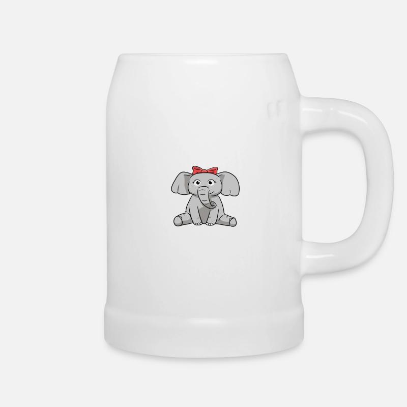 Éléphant éléphant - Chope en céramique - blanc