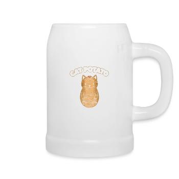 Pomme de terre chat - Chope en céramique - blanc - Droite