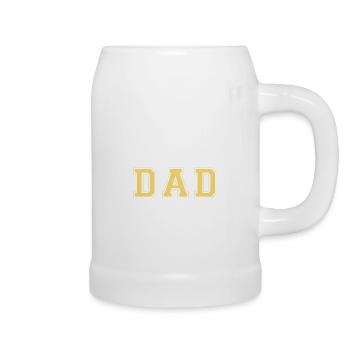 Bravo papa - Chope en céramique - blanc - Droite