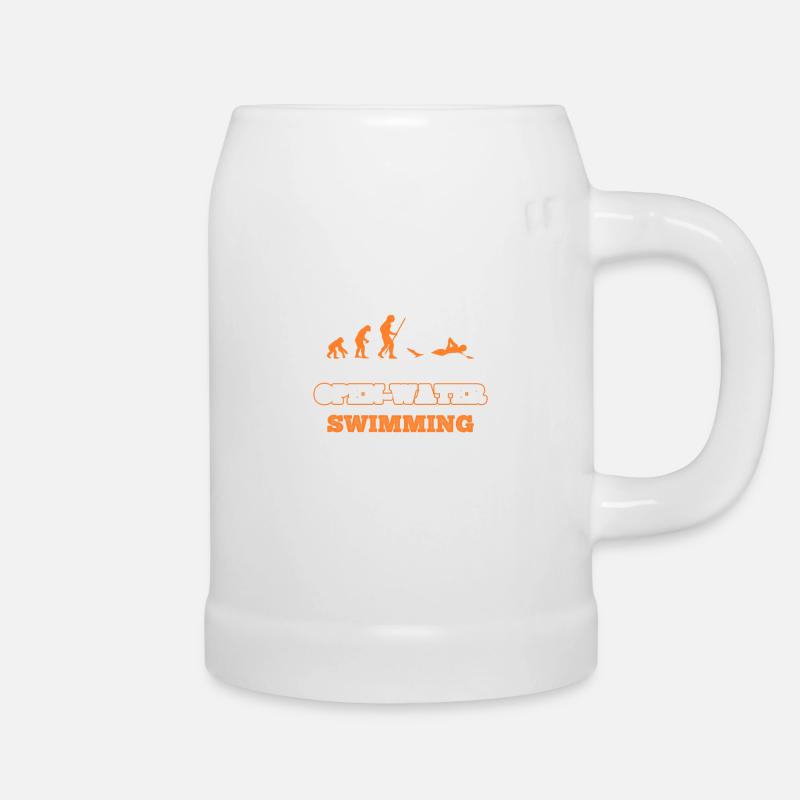Schwimmer Schwimmen - Bierkrug - Weiß