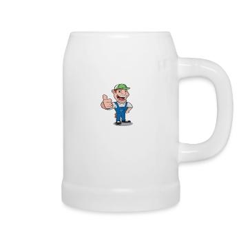 Handwerker - Bierkrug - Weiß - Rechts