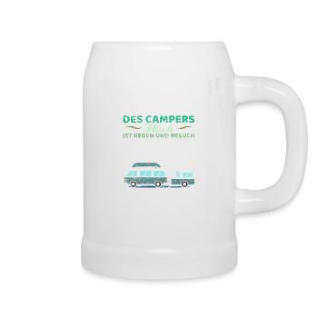 Camper Spruch Wohnwagen Wohnmobil Womo Camping - Bierkrug - Weiß - Rechts