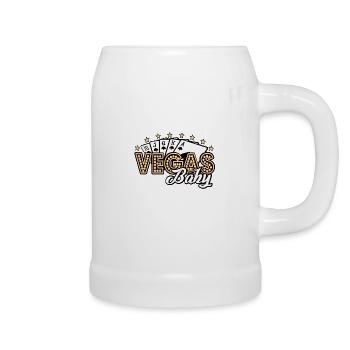 las vegas spiel - Bierkrug - Weiß - Rechts