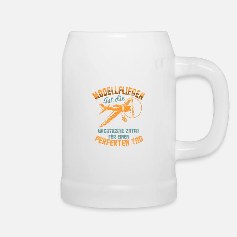 Modellfliegen - Bierkrug - Weiß