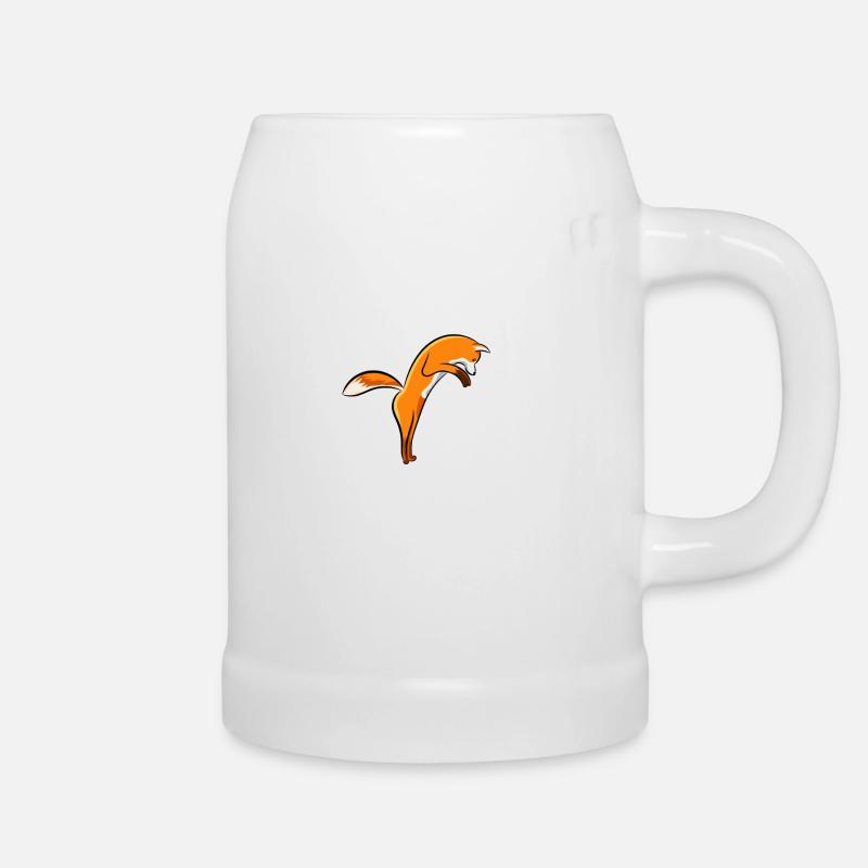 Fox - Beer Mug - white