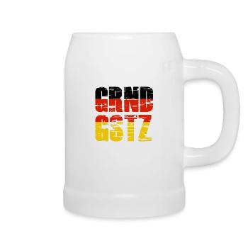 Grundgesetz Deutschland - Bierkrug - Weiß - Rechts