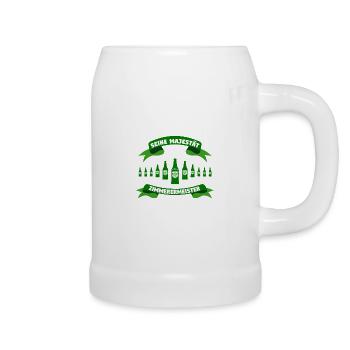 Zimmerermeister Geschenk Meisterprüfung bestanden - Bierkrug - Weiß - Rechts
