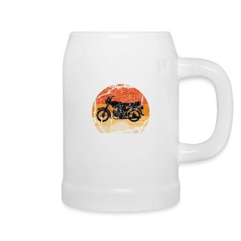 Cyclomoteur Simson S51 - Chope en céramique - blanc - Droite