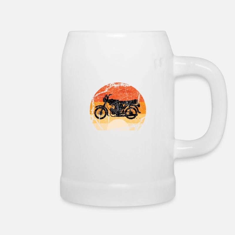 Moped Simson S51 - Bierkrug - Weiß