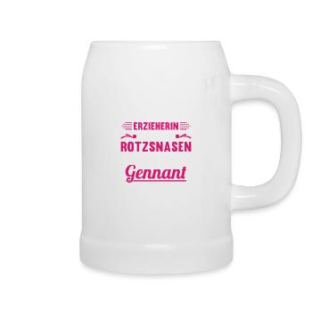 Lustiges Erzieherin Kinder Kindergarten Geschenk - Bierkrug - Weiß - Rechts