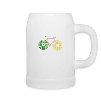 Vélo vélo vtt kit fixie bike love - Chope en céramique - blanc - Droite