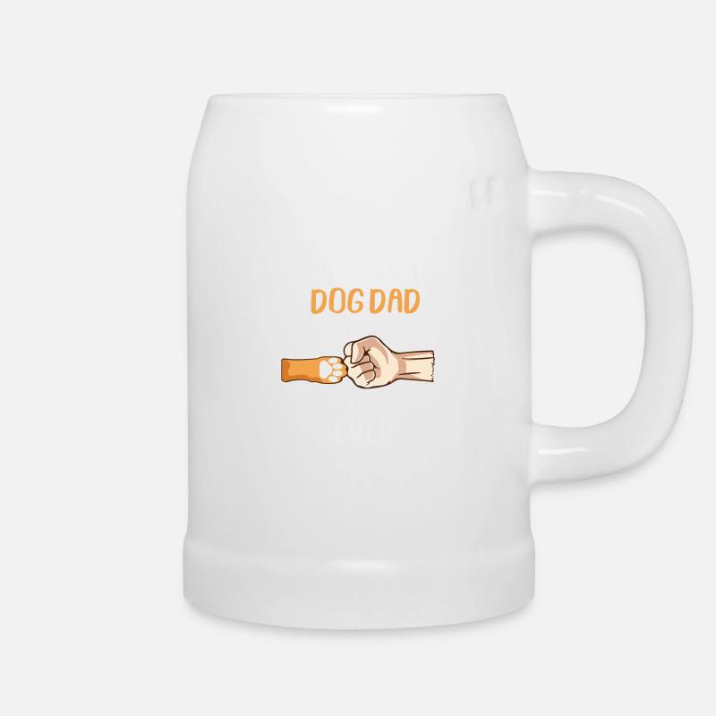 Bester Hunde Papa - Bierkrug - Weiß