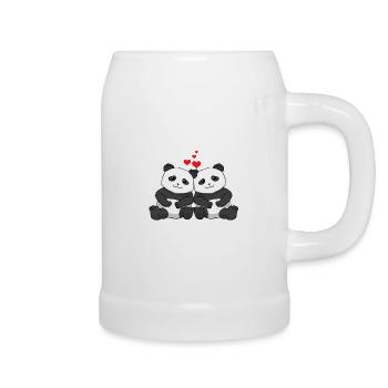 Meilleurs amis jamais Pandas Bff Meilleurs amis - Chope en céramique - blanc - Droite