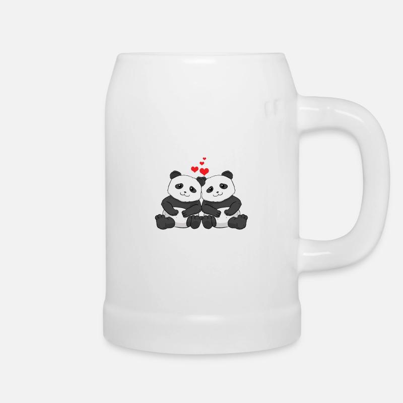 Best Friends Ever Pandas Bff Beste Freunde - Bierkrug - Weiß